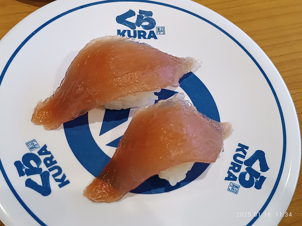 くら寿司の握り寿司（豊見城市の店舗での注文例）の提供例