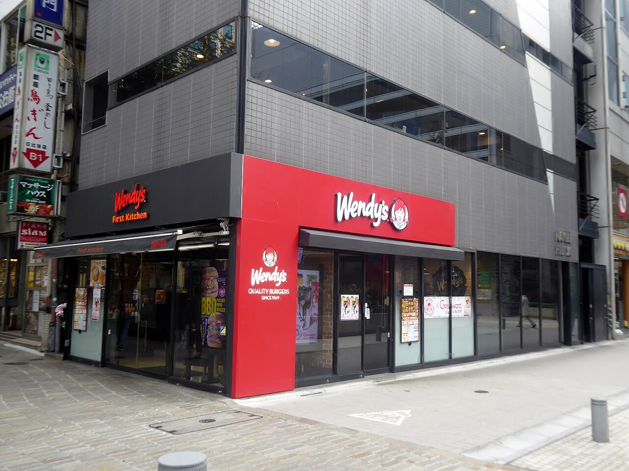 ウェンディーズ・ファーストキッチン日比谷シャンテ前店（2018年撮影）