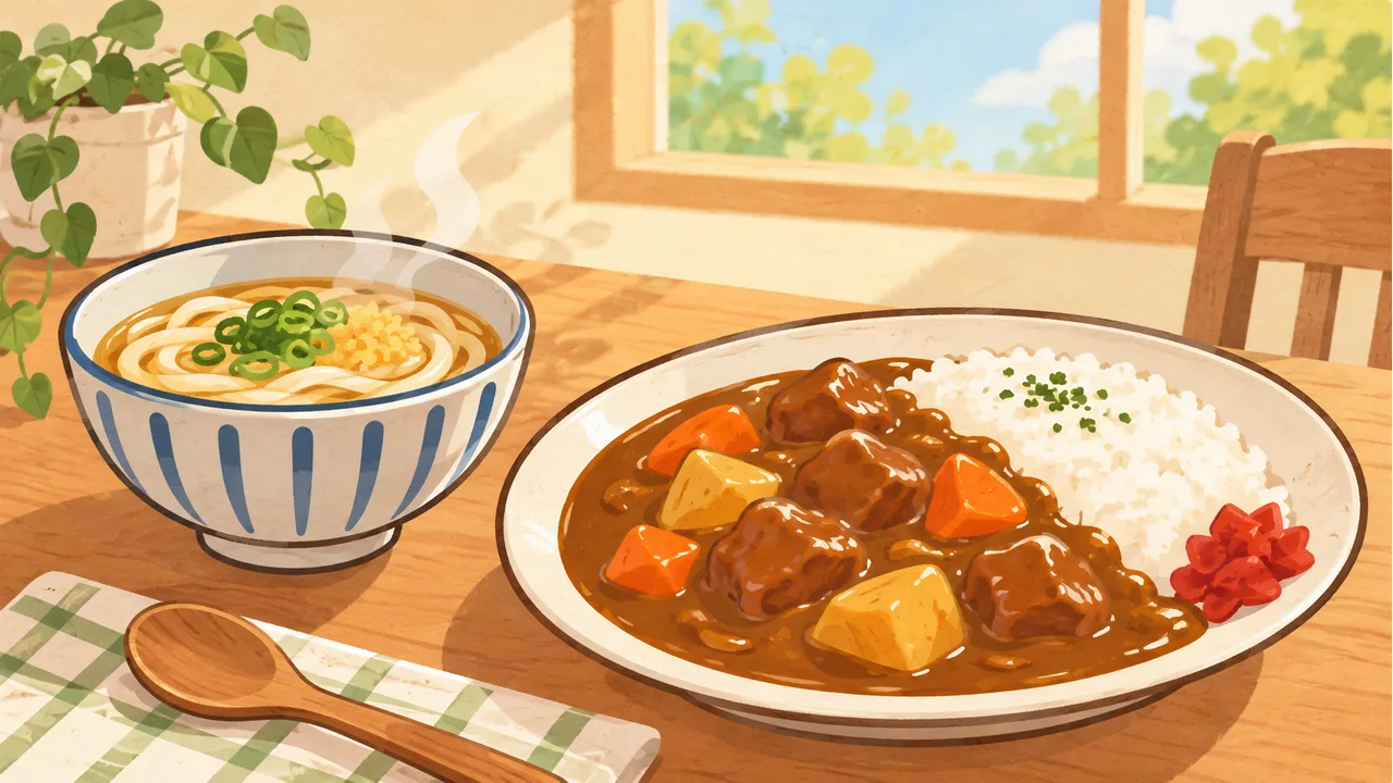 休日のランチのイメージイラスト（実際の商品・店舗とは異なります）